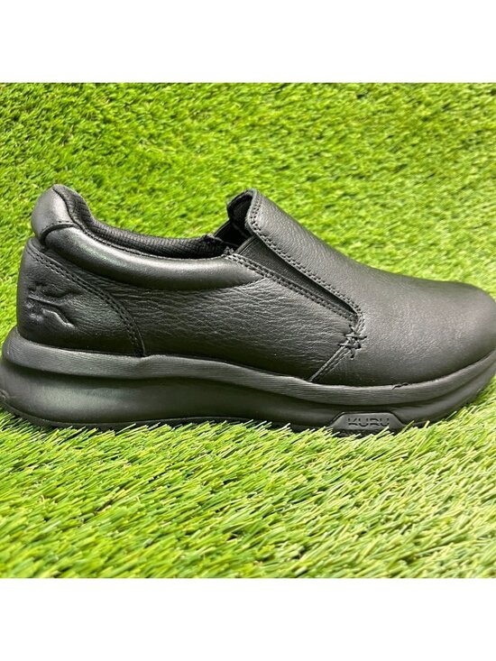 Kuru Kivi 2 Mens Size 7.5E Triple Black Classic Walking Leather Slip-On Shoes main image 7